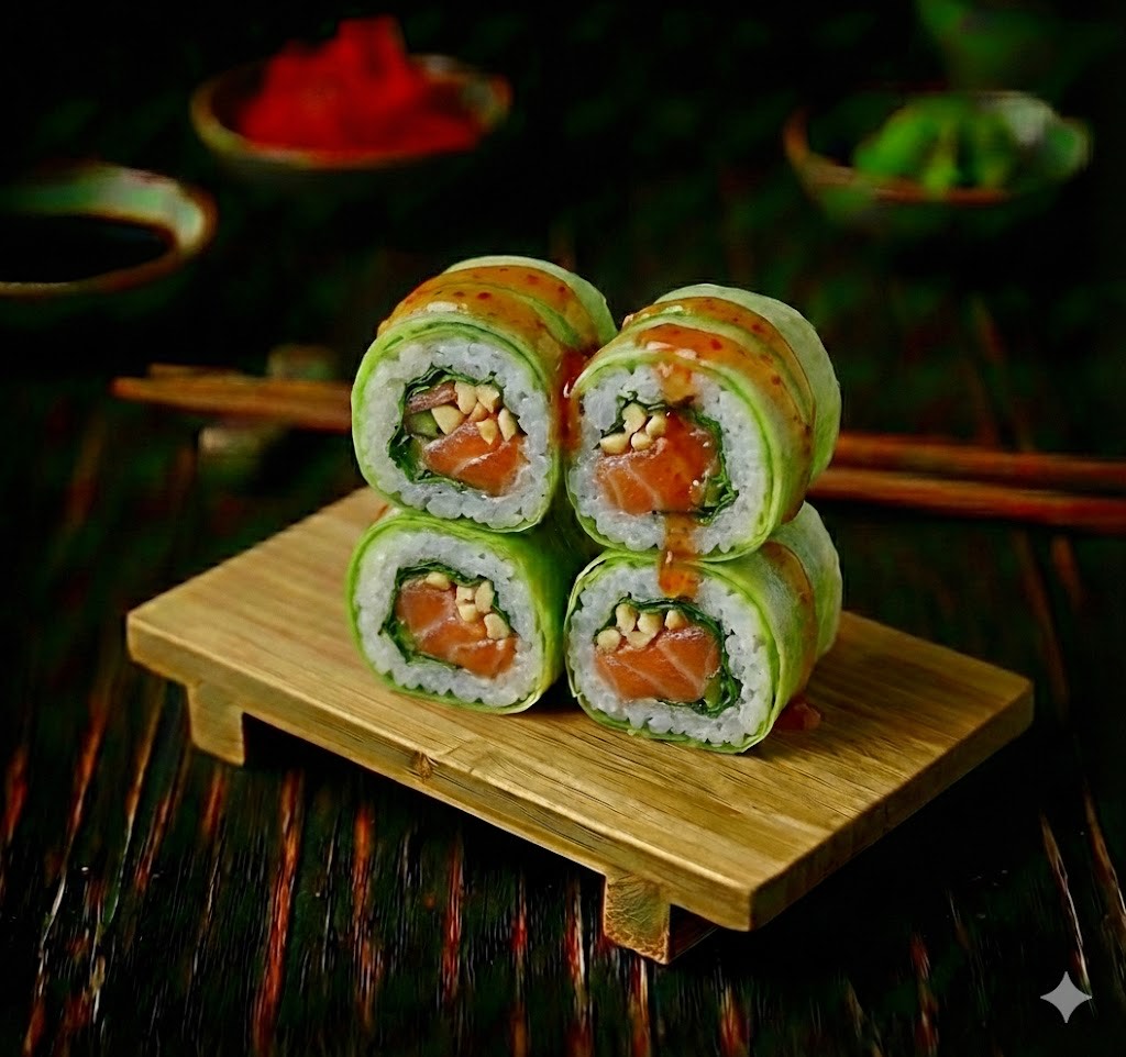 Springroll Saumon Thai